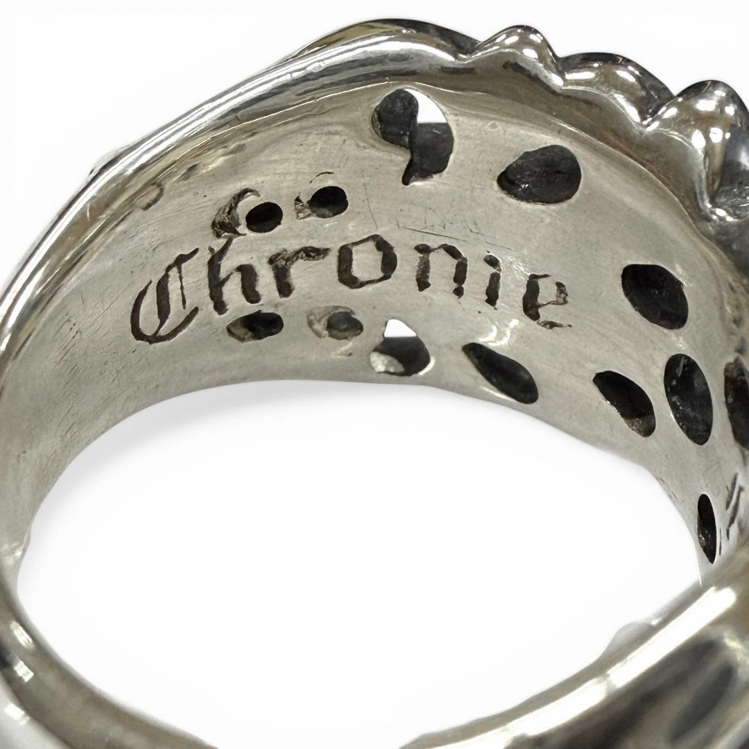 Excellent CHROME HEARTS Ring K&T Silver SV925 mens
