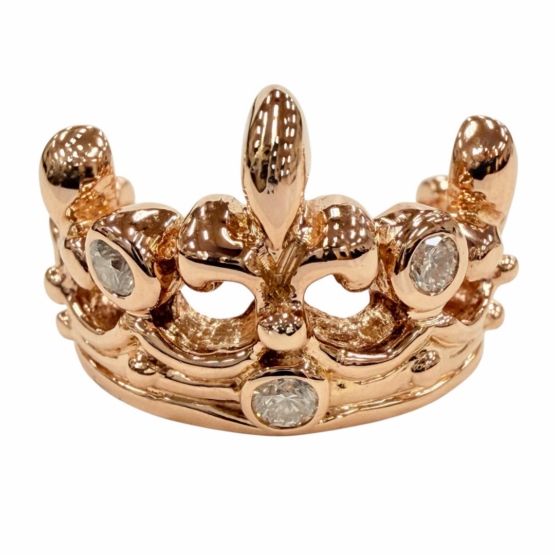 Excellent Royal Order Ring ring Tiara Ring Pink gold 18K Women GR55-D-PG