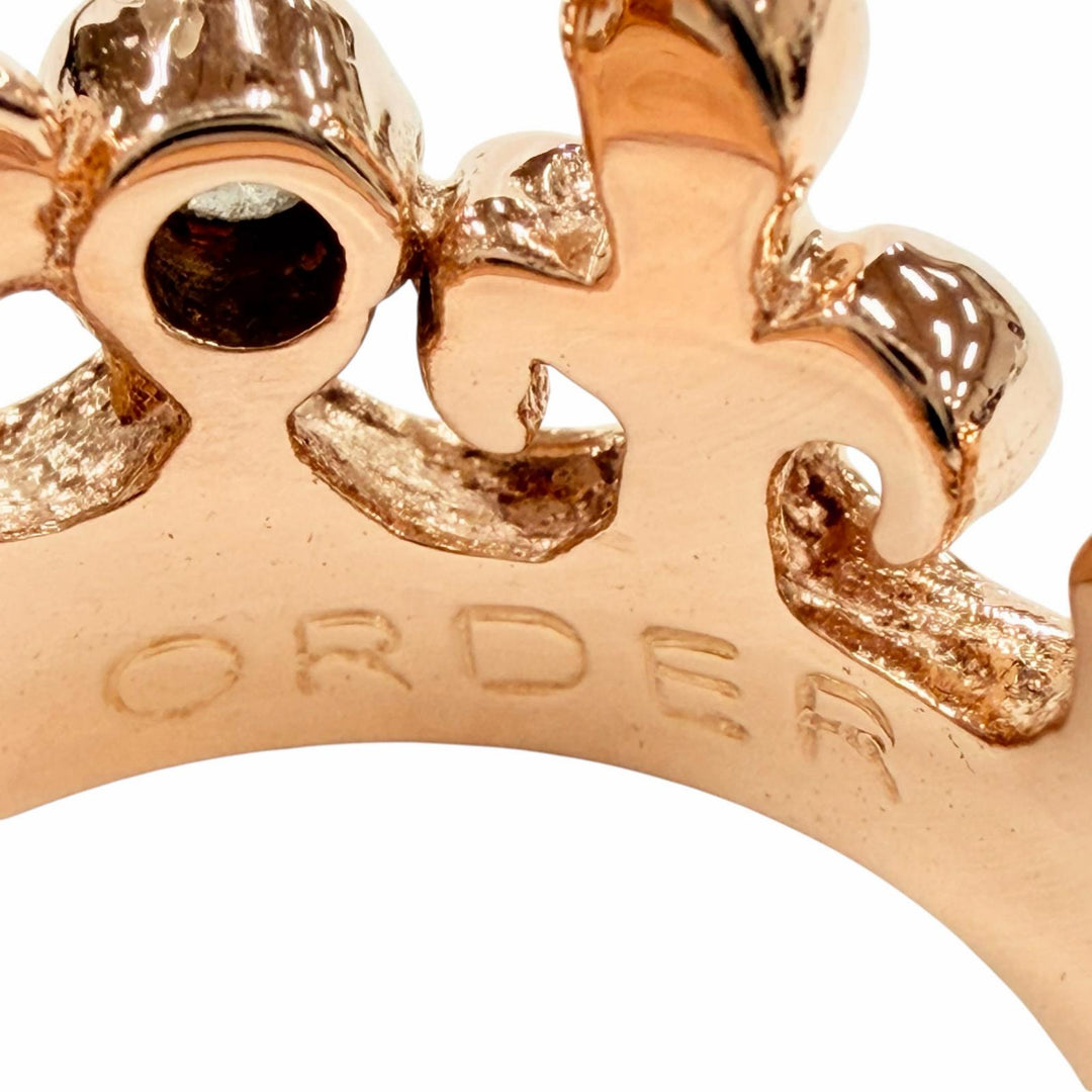 Excellent Royal Order Ring ring Tiara Ring Pink gold 18K Women GR55-D-PG