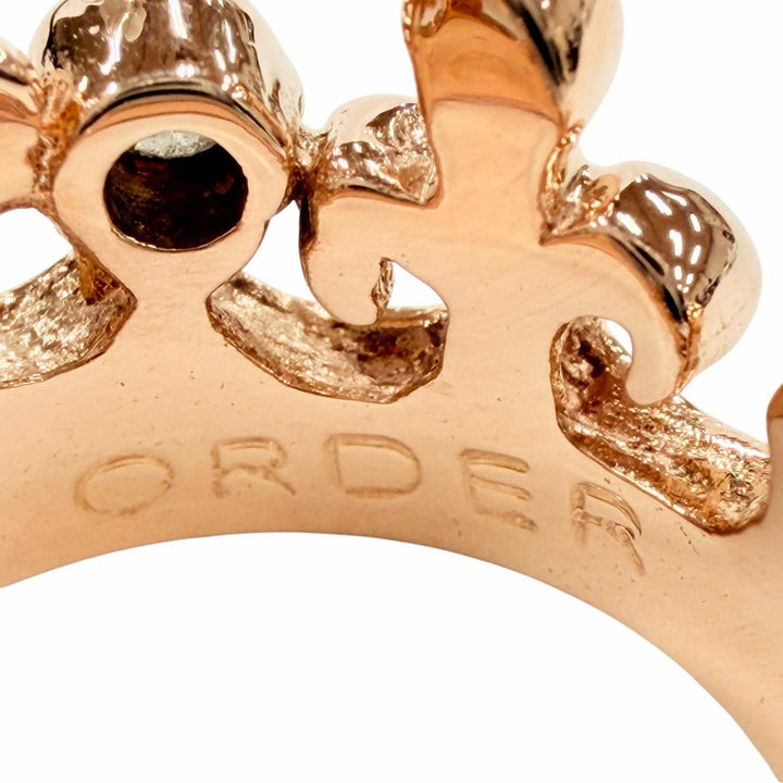 Excellent Royal Order Ring ring Tiara Ring Pink gold 18K Women GR55-D-PG