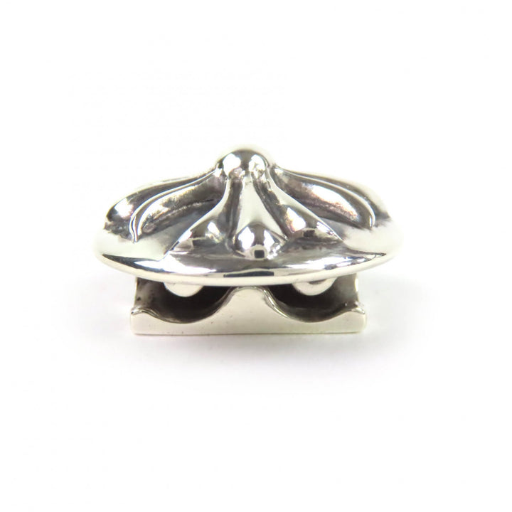 Great CHROME HEARTS Crossball Concho Hairband Hair Tie with Invoice Silver 925