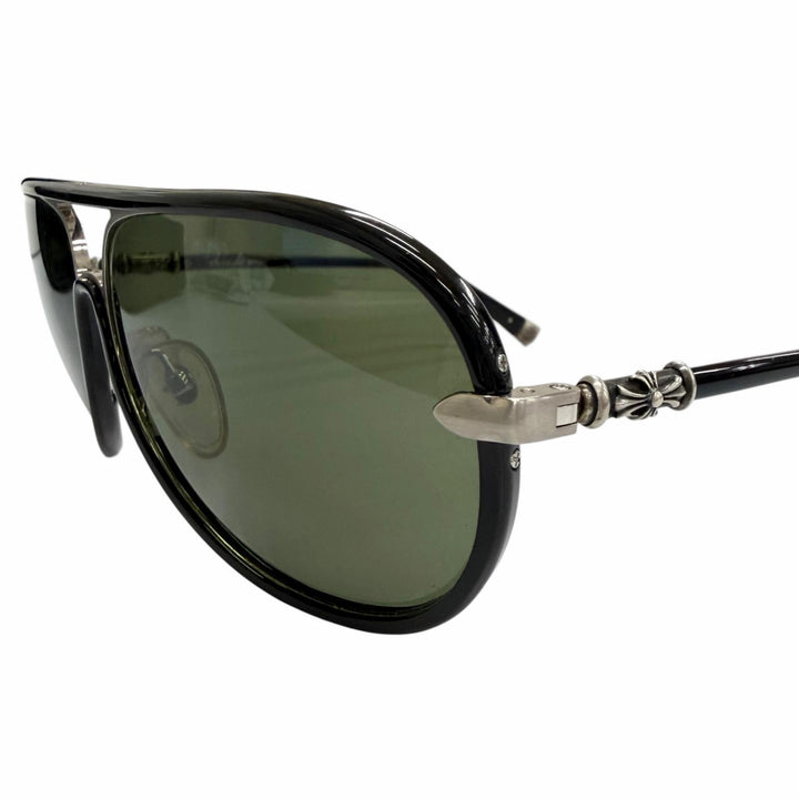 Very Good CHROME HEARTS sunglasses M.FLAPS teardrop black 925 mens