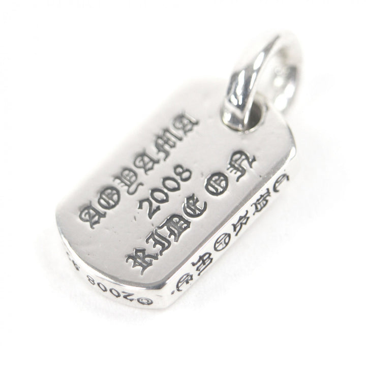 Great CHROME HEARTS Pendant top D/T TNY RS CRS Tiny Dog Tag