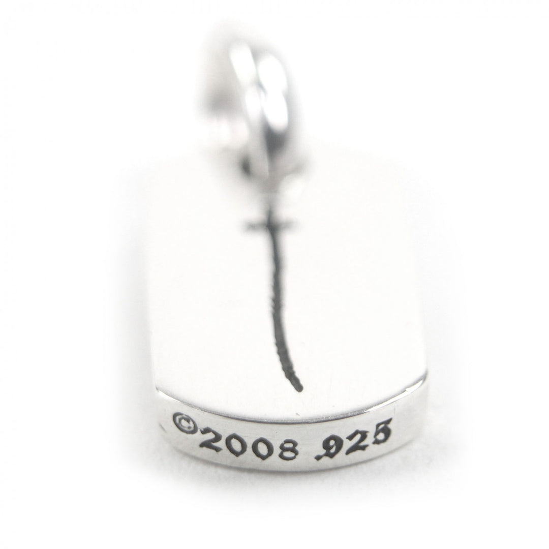 Great CHROME HEARTS Pendant top D/T TNY RS CRS Tiny Dog Tag