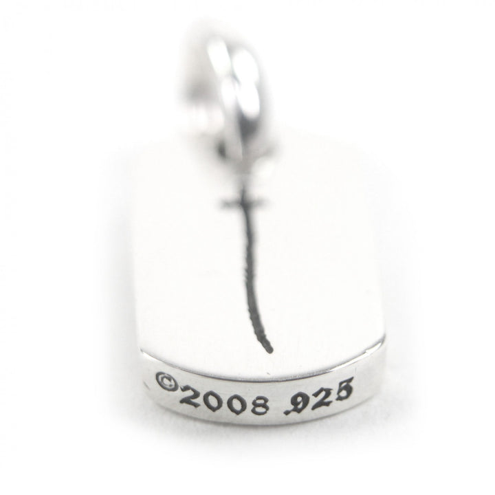 Great CHROME HEARTS Pendant top D/T TNY RS CRS Tiny Dog Tag