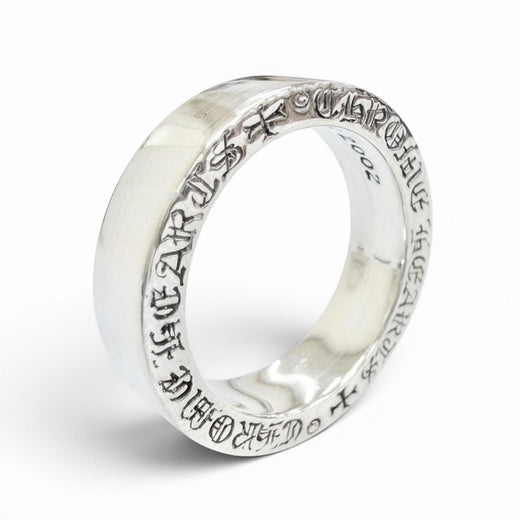 Excellent CHROME HEARTS Ring ring SPACER PLN 0.2"" Spacer Plane Silver 925 mens