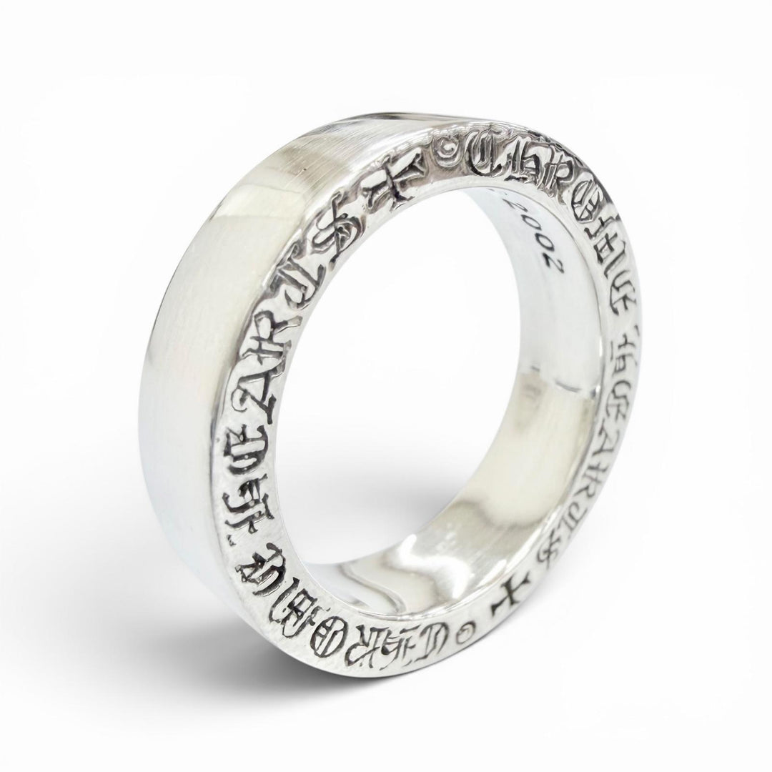 Excellent CHROME HEARTS Ring ring SPACER PLN 0.2"" Spacer Plane Silver 925 mens