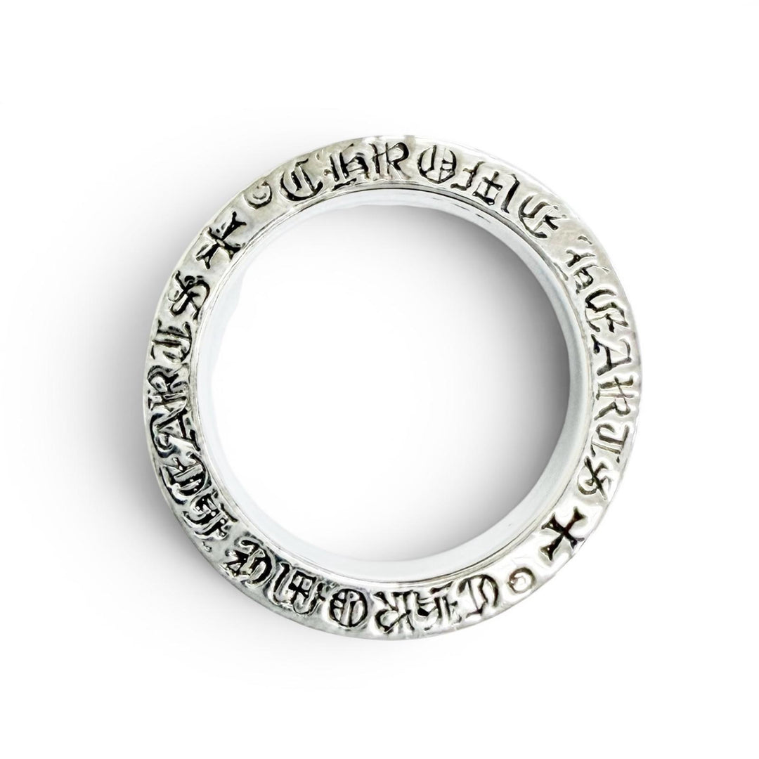 Excellent CHROME HEARTS Ring ring SPACER PLN 0.2"" Spacer Plane Silver 925 mens