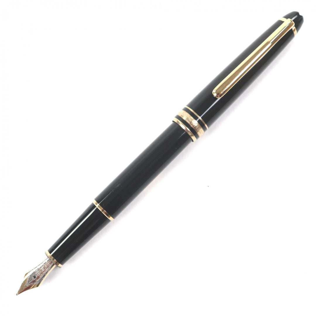 Very Good MONTBLANC fountain pen Meisterstück Classic white star black 14K mens