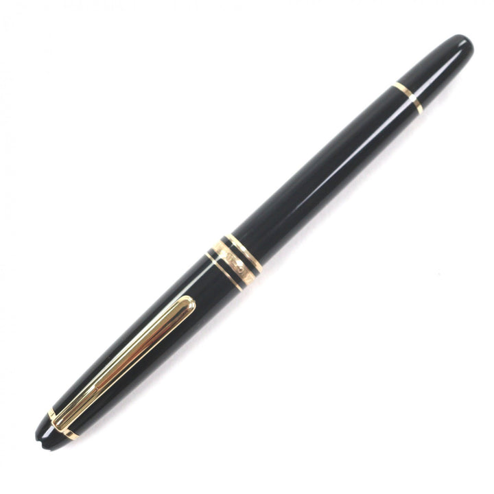 Very Good MONTBLANC fountain pen Meisterstück Classic white star black 14K mens