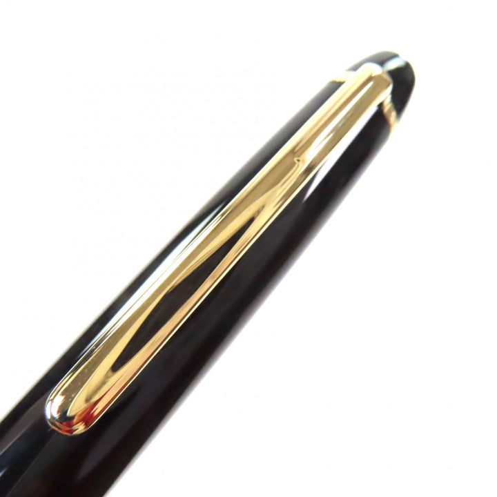 Very Good MONTBLANC fountain pen Meisterstück Classic white star black 14K mens