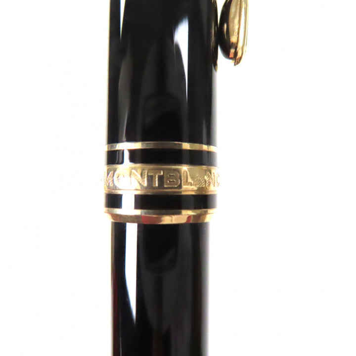 Very Good MONTBLANC fountain pen Meisterstück Classic white star black 14K mens
