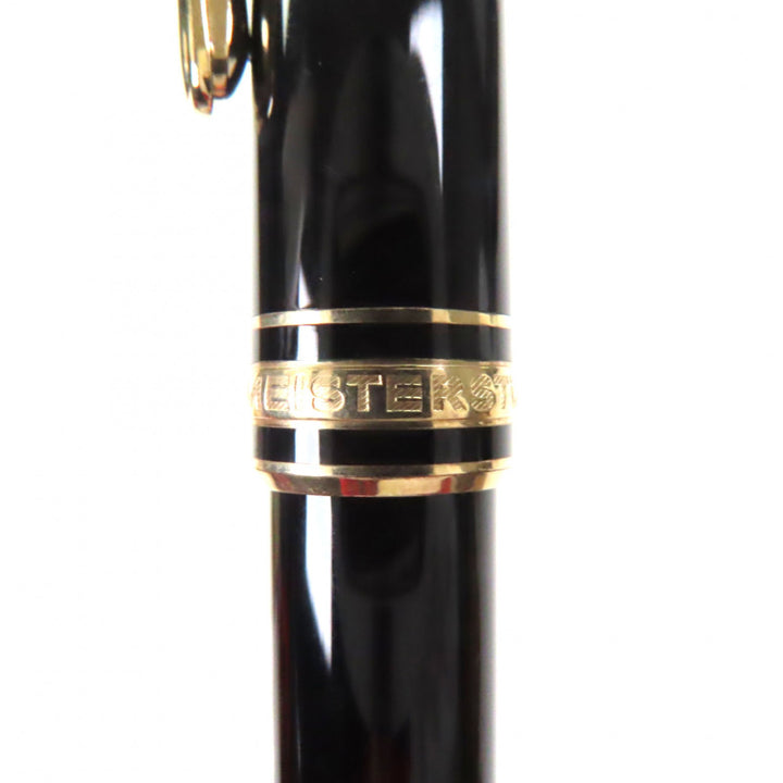 Very Good MONTBLANC fountain pen Meisterstück Classic white star black 14K mens