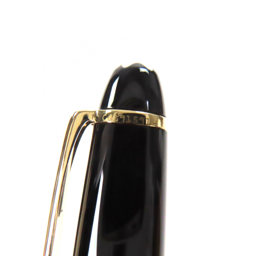 Very Good MONTBLANC fountain pen Meisterstück Classic white star black 14K mens