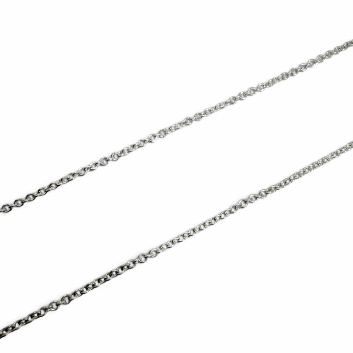 Great TIFFANY&Co. Necklace Mini Double Heart Tag Necklace Silver AG925 Women