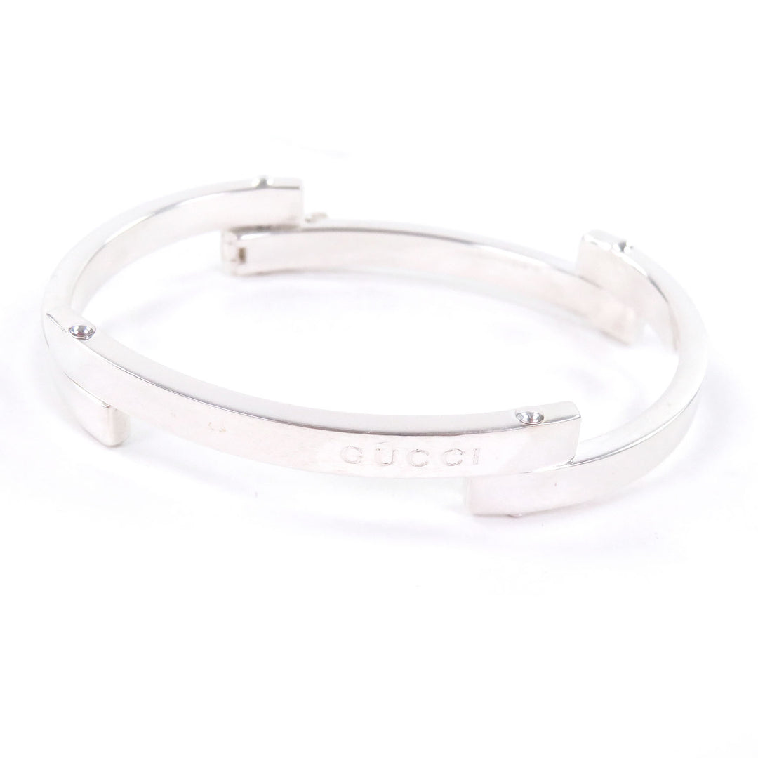 Great GUCCI bracelet Barlink Bangle Silver SV925 Women