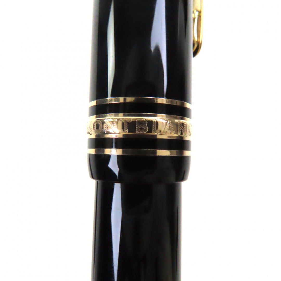 Very Good MONTBLANC fountain pen Meisterstück 147 Traveler Black gold 14K mens