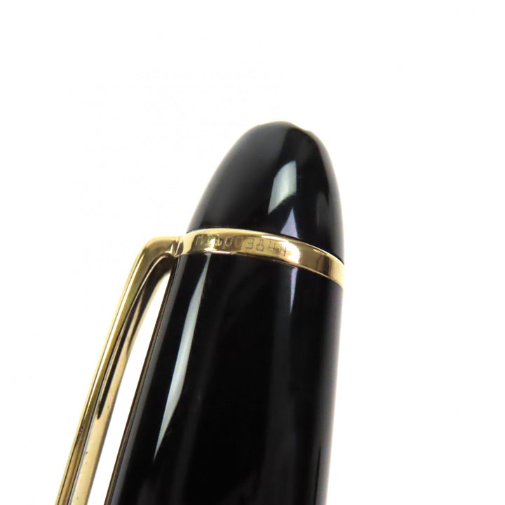 Very Good MONTBLANC fountain pen Meisterstück 147 Traveler Black gold 14K mens