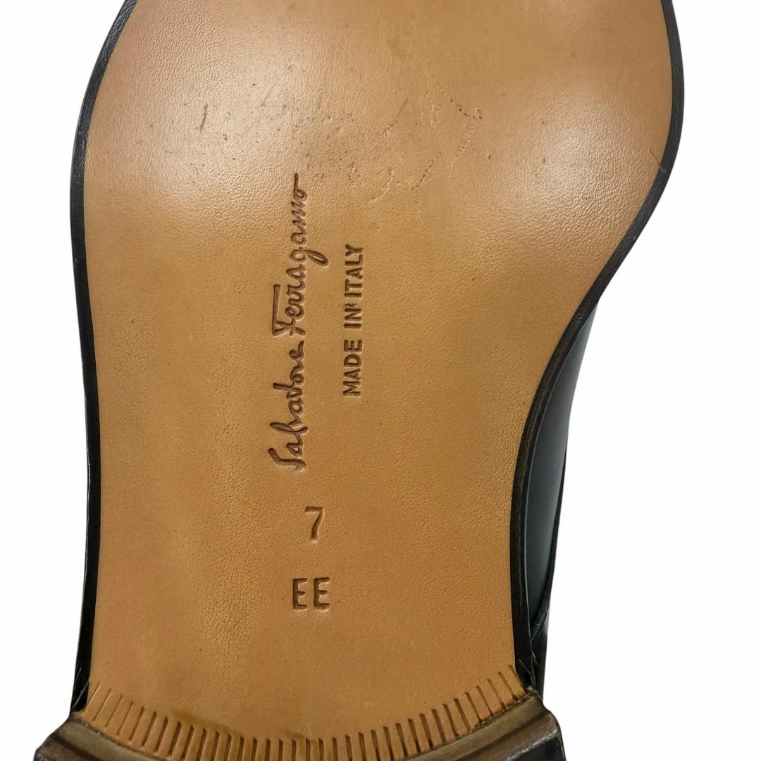 Excellent Salvatore Ferragamo Dress shoes Cap-toe single monk strap
