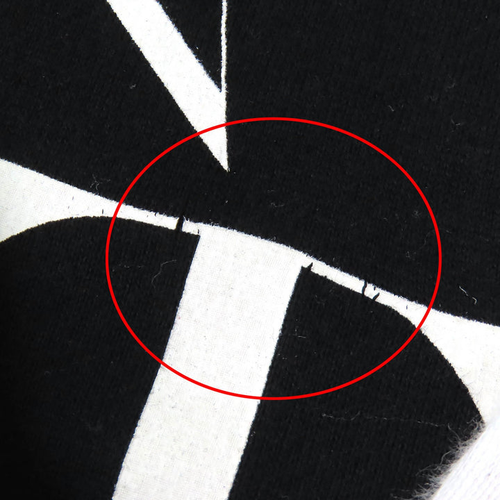 Discounted Great VALENTINO hoodie VLTN logo zip up black cotton mens S TV3MF10W63B