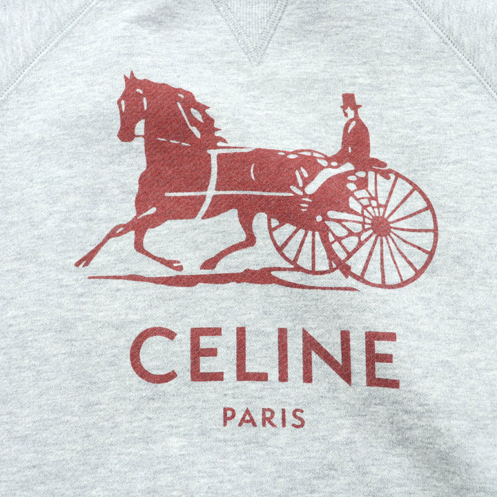 Excellent CELINE tops gray cotton Women XS 2Y247450I