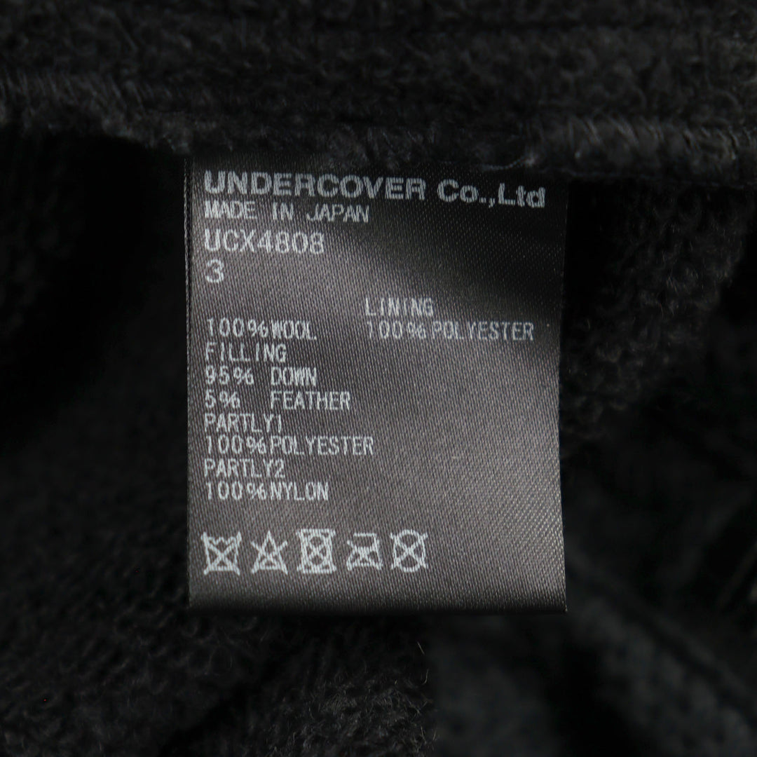 アンダーカバー コート ナズサット ヨーク ダウンミックス ロングジップ パーカー ポーラテック メンズ 3 UCX4808