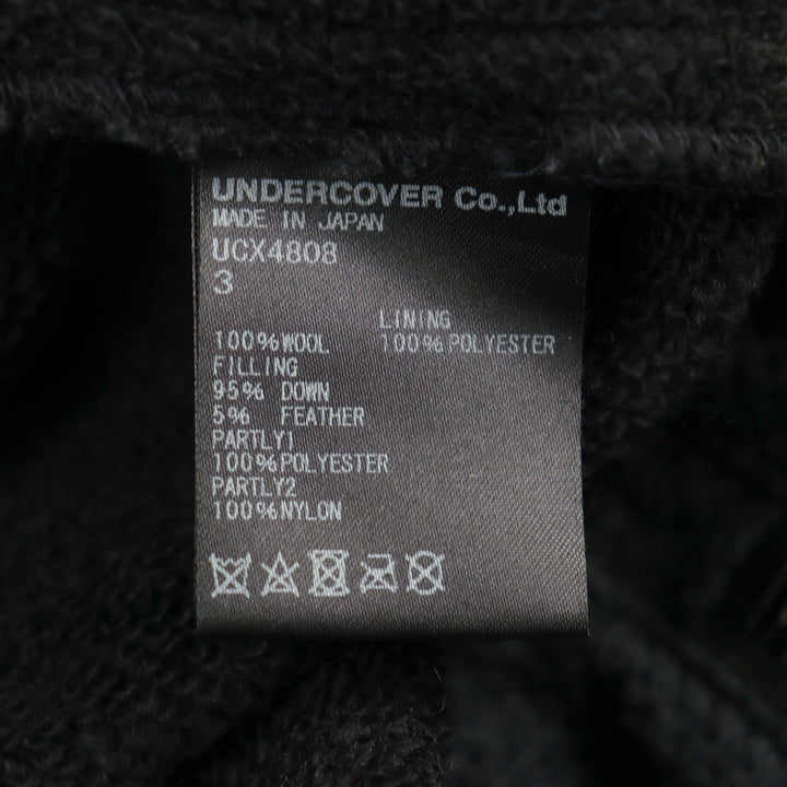 アンダーカバー コート ナズサット ヨーク ダウンミックス ロングジップ パーカー ポーラテック メンズ 3 UCX4808