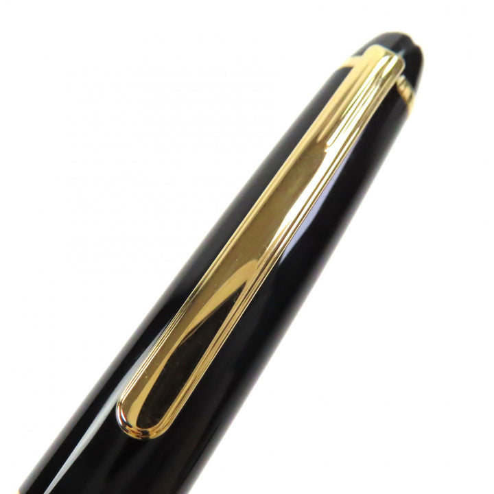 非常に良い モンブラン 万年筆 マイスターシュテュック クラシック ホワイトスター ブラックゴールド 14K