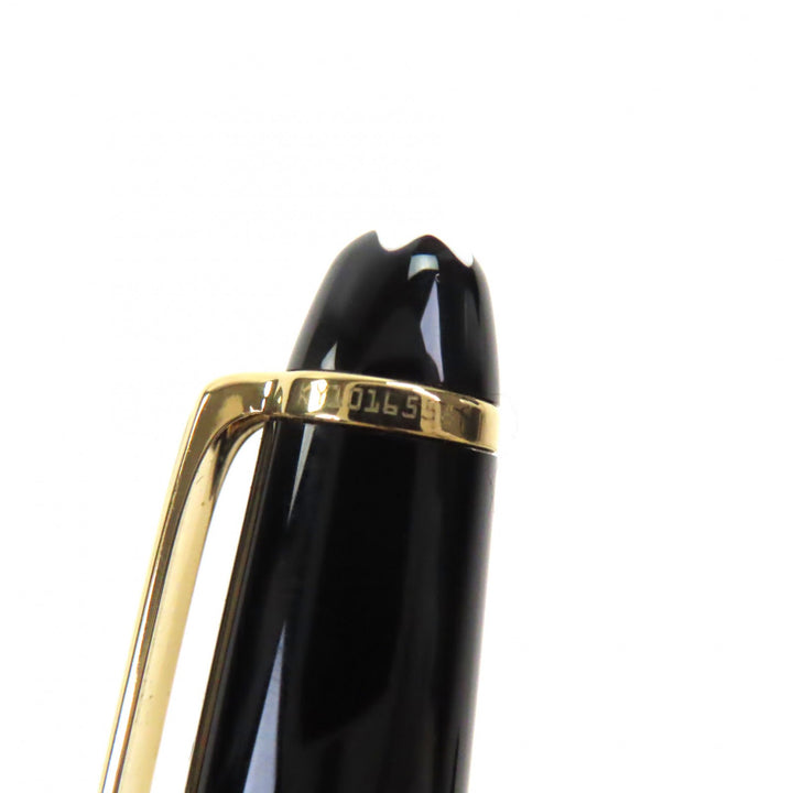 非常に良い モンブラン 万年筆 マイスターシュテュック クラシック ホワイトスター ブラックゴールド 14K