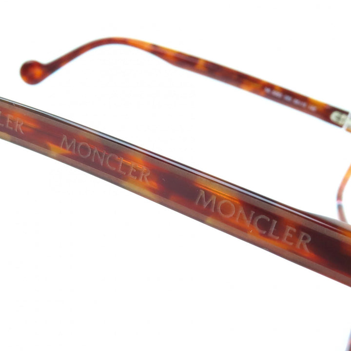 Pristine MONCLER Glasses Tortoiseshell pattern tricolor accent Brown ML5063 053
