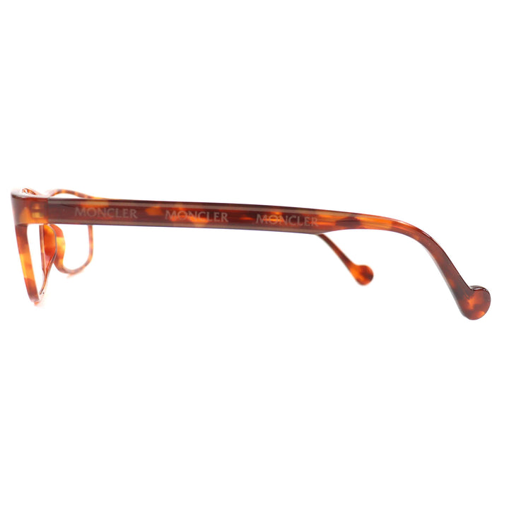 Pristine MONCLER Glasses Tortoiseshell pattern tricolor accent Brown ML5063 053