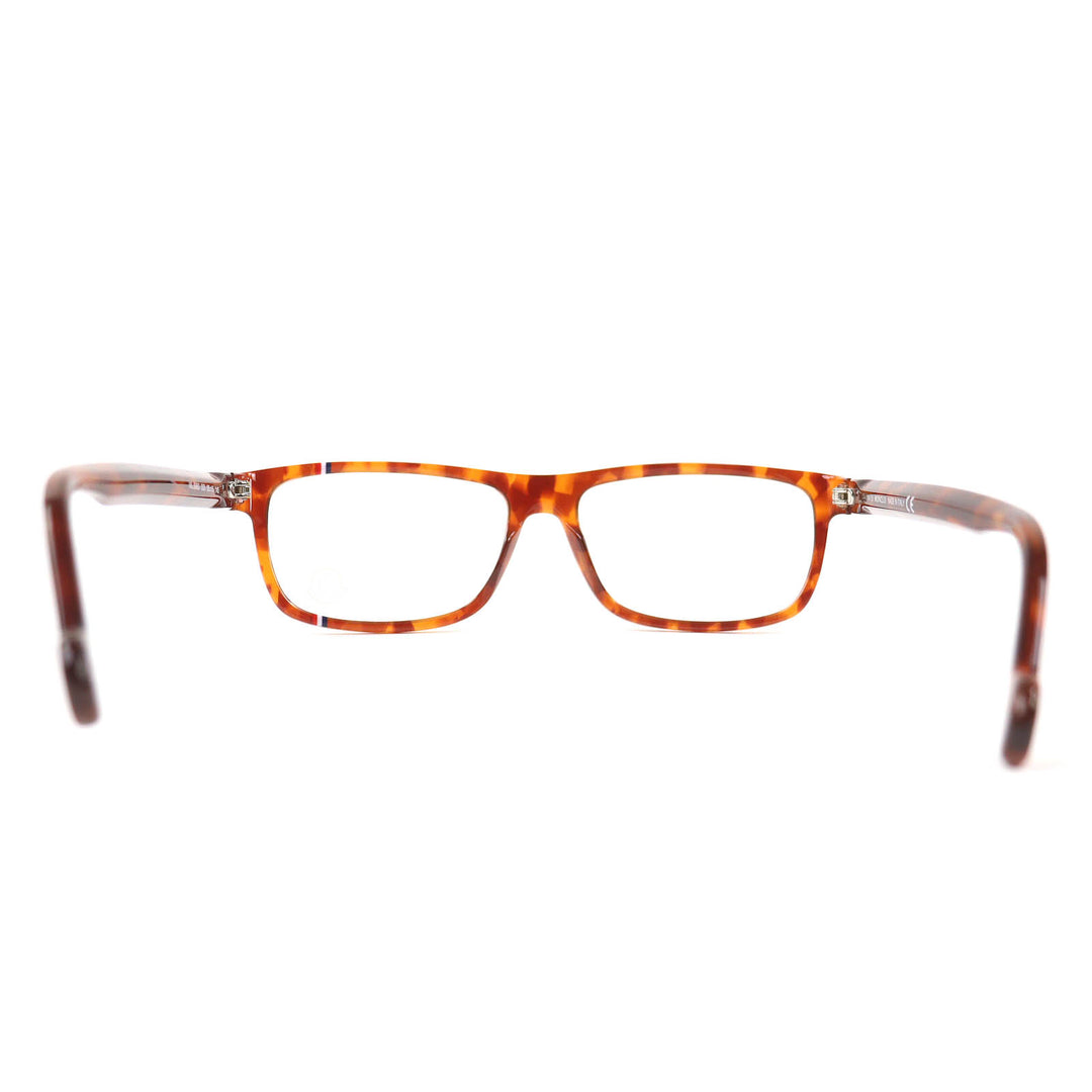 Pristine MONCLER Glasses Tortoiseshell pattern tricolor accent Brown ML5063 053