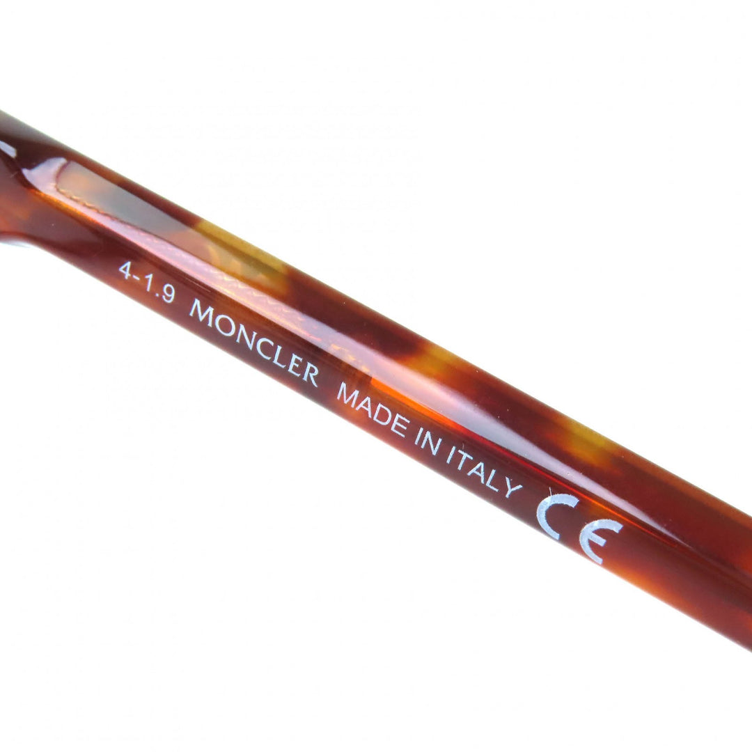 Pristine MONCLER Glasses Tortoiseshell pattern tricolor accent Brown ML5063 053