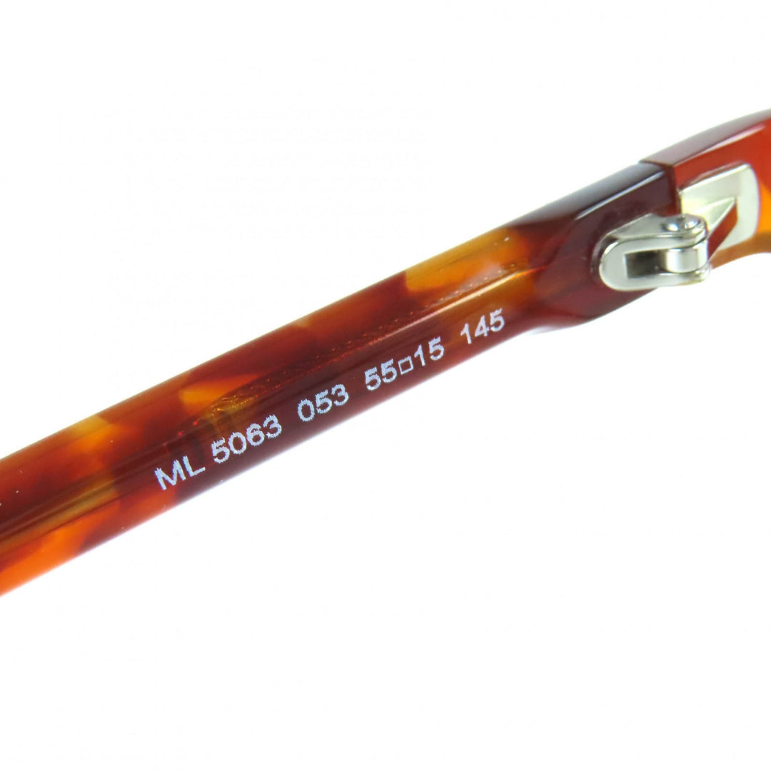 Pristine MONCLER Glasses Tortoiseshell pattern tricolor accent Brown ML5063 053