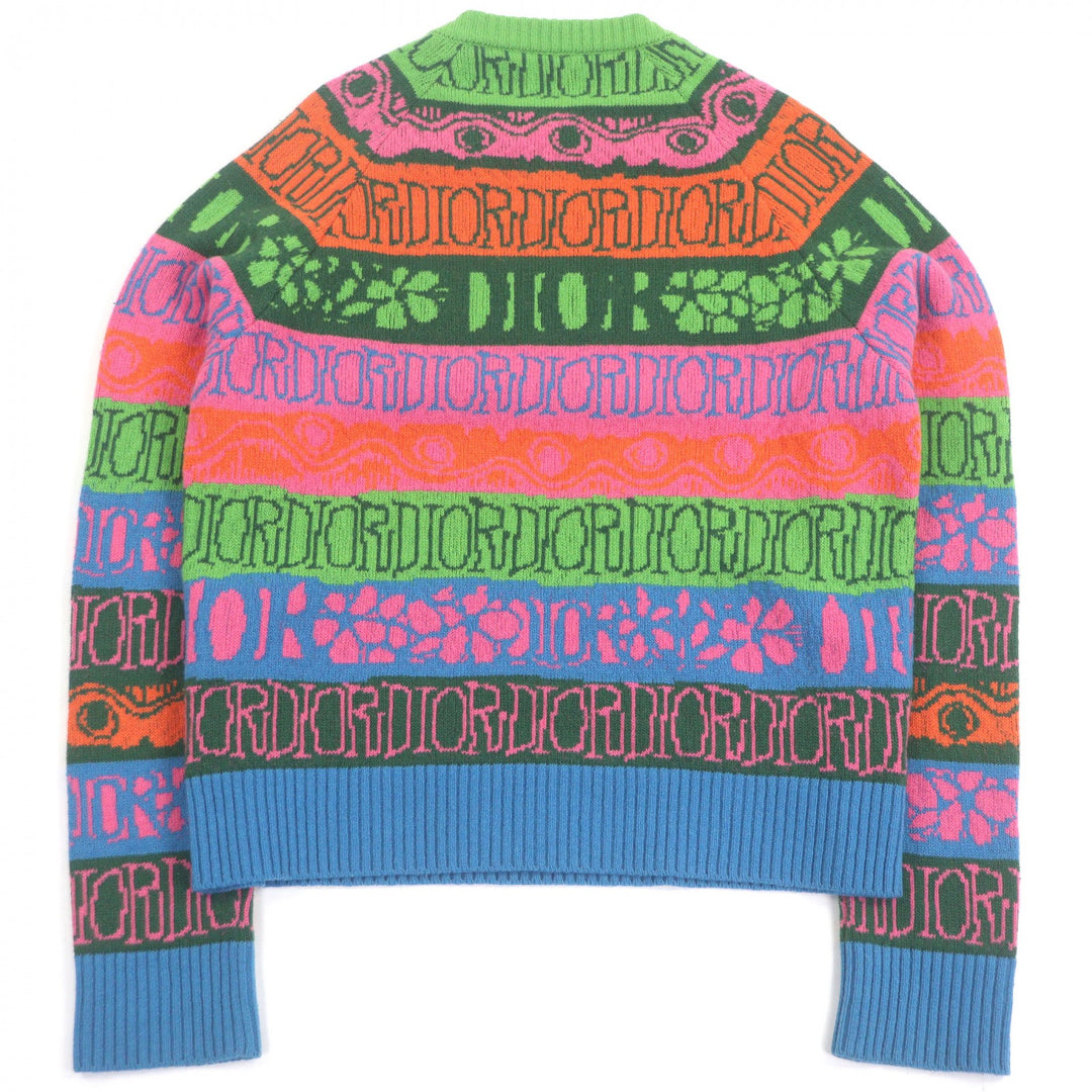 Discounted Excellent DIOR SHAWN STUSSY sweater multicolor wool mens S 033M622AT167