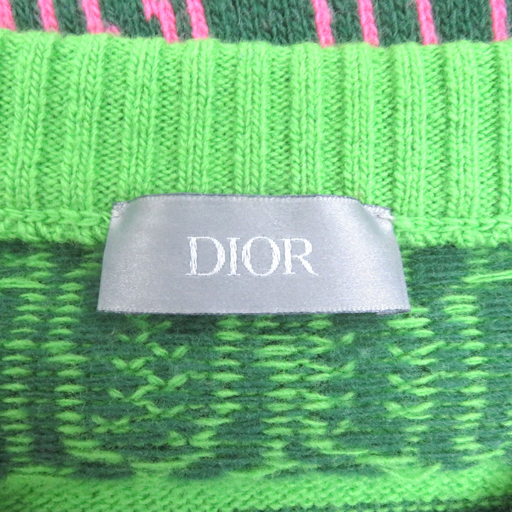 Discounted Excellent DIOR SHAWN STUSSY sweater multicolor wool mens S 033M622AT167