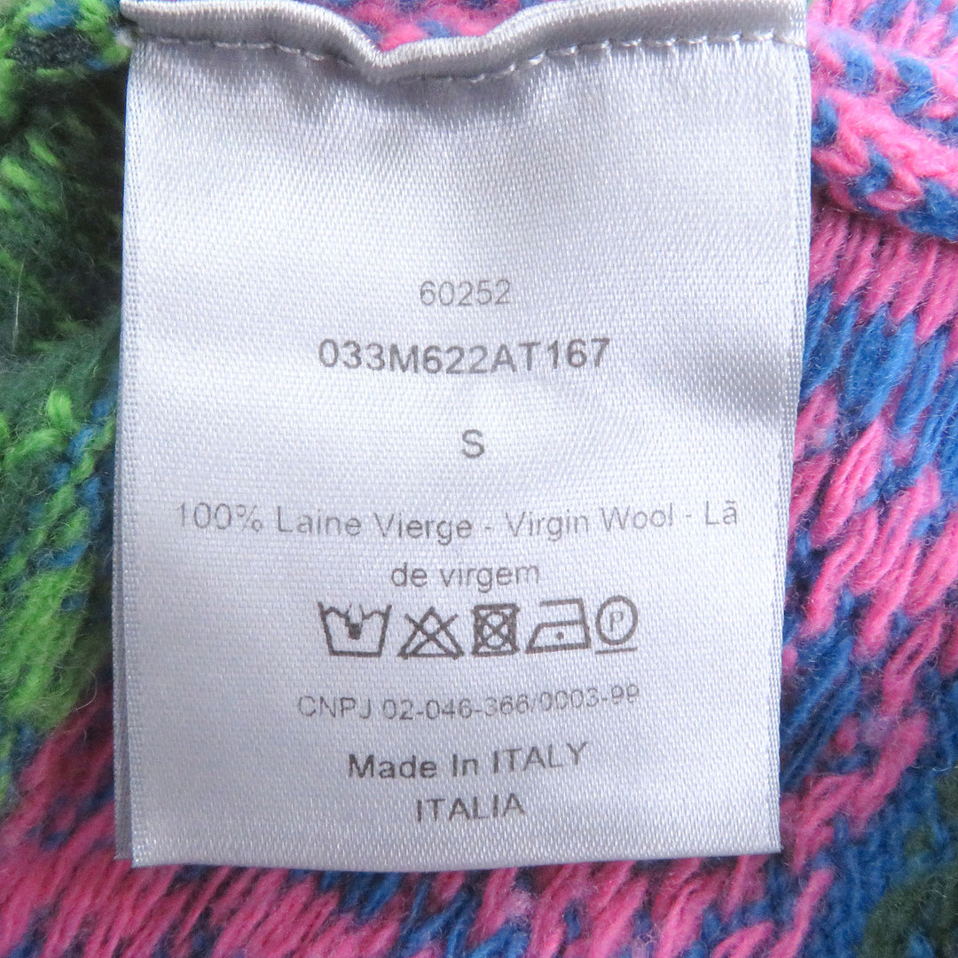 Discounted Excellent DIOR SHAWN STUSSY sweater multicolor wool mens S 033M622AT167
