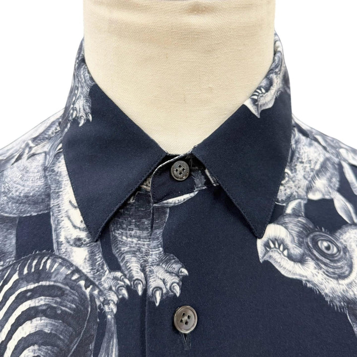 Great LOUIS VUITTON Chapman Brothers Short sleeve shirt Navy Rayon mens S