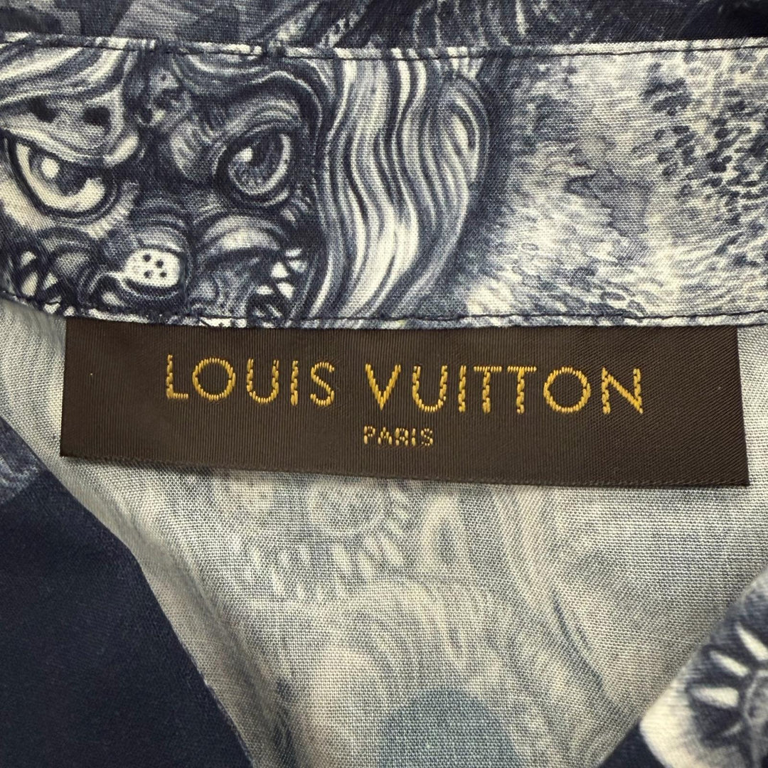 Great LOUIS VUITTON Chapman Brothers Short sleeve shirt Navy Rayon mens S