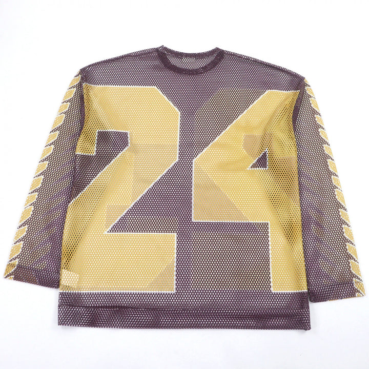 Discounted Excellent DRIES VAN NOTEN numbering tops oversized mesh tee Collection model M