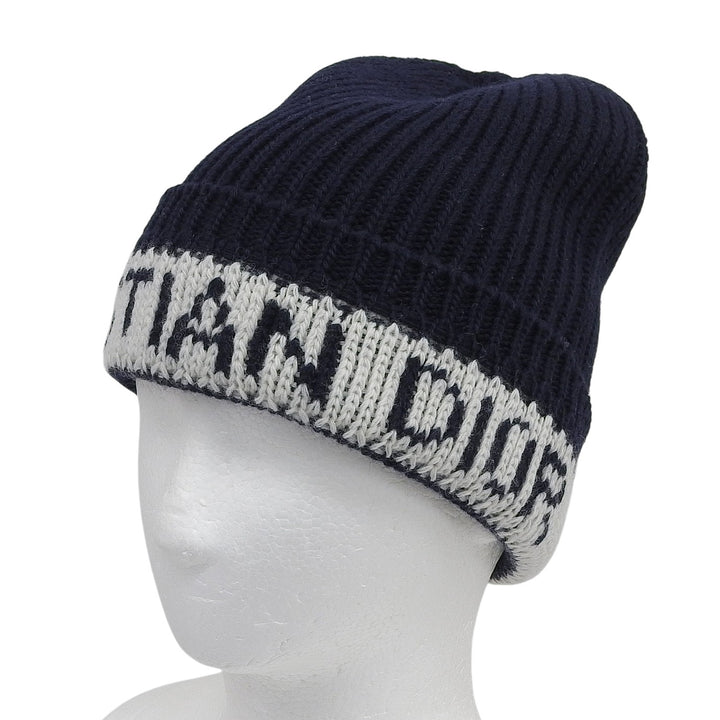 Excellent Christian Dior Knit cap Navy wool Women 31NOE714IXGH