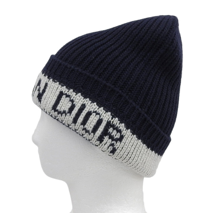 Excellent Christian Dior Knit cap Navy wool Women 31NOE714IXGH