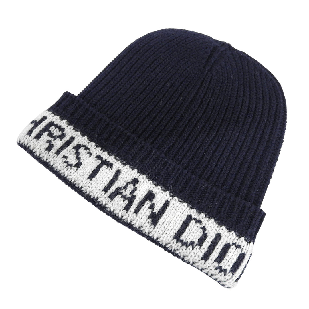 Excellent Christian Dior Knit cap Navy wool Women 31NOE714IXGH