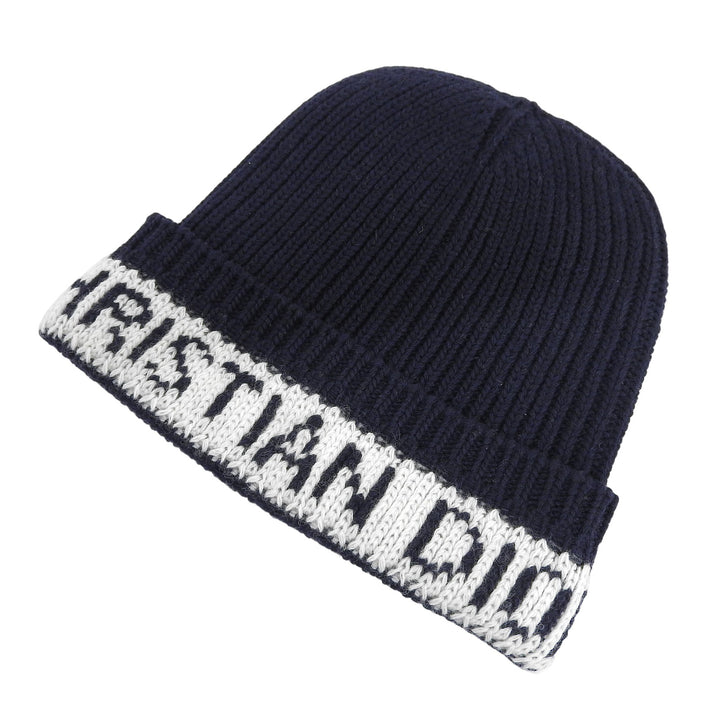 Excellent Christian Dior Knit cap Navy wool Women 31NOE714IXGH