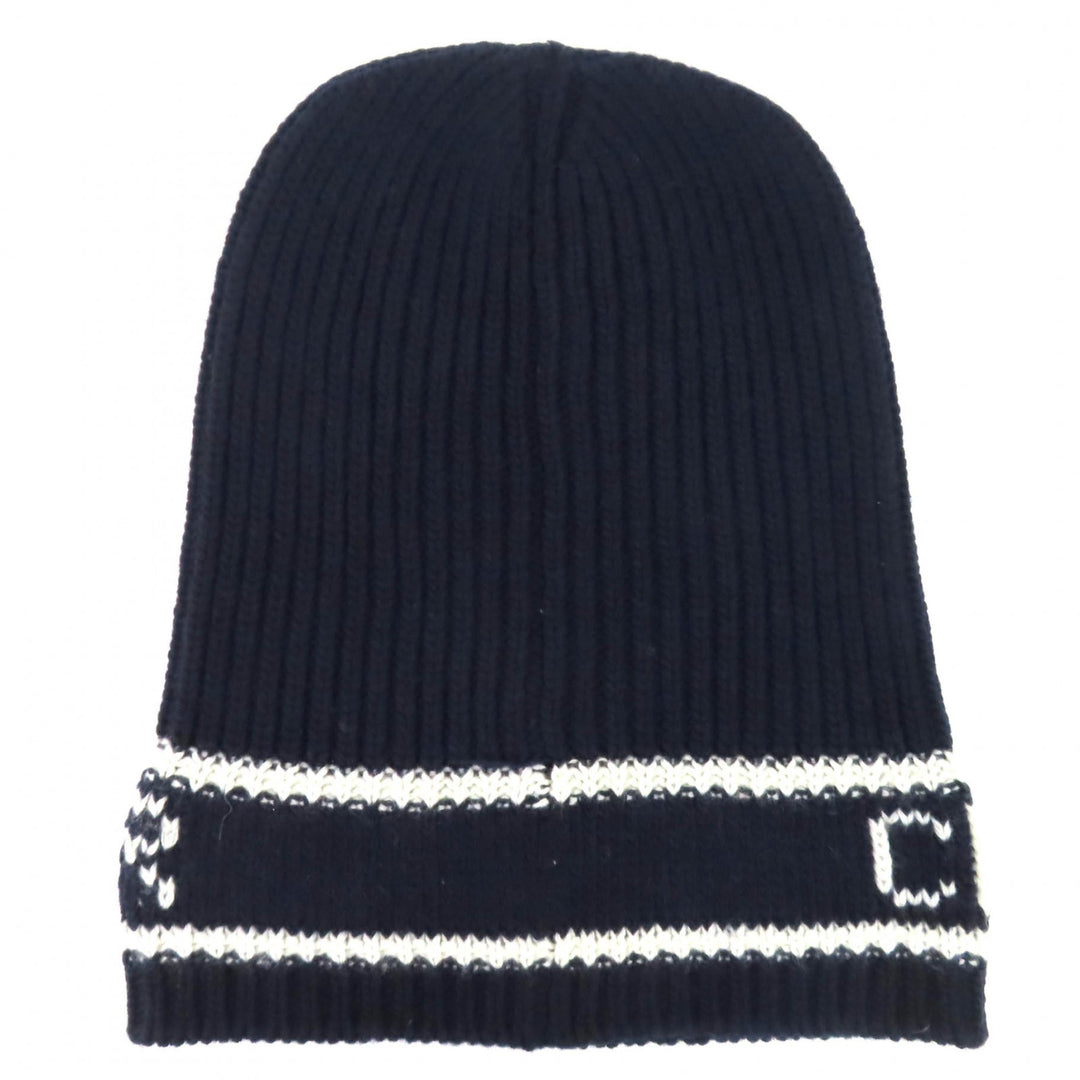 Excellent Christian Dior Knit cap Navy wool Women 31NOE714IXGH