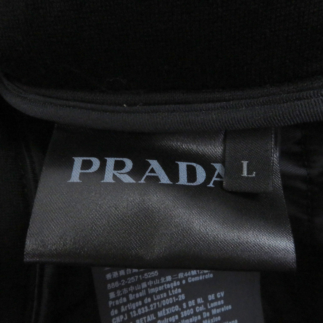 纯正的PRADA裤子侧边三角形Logo三角牌卫衣