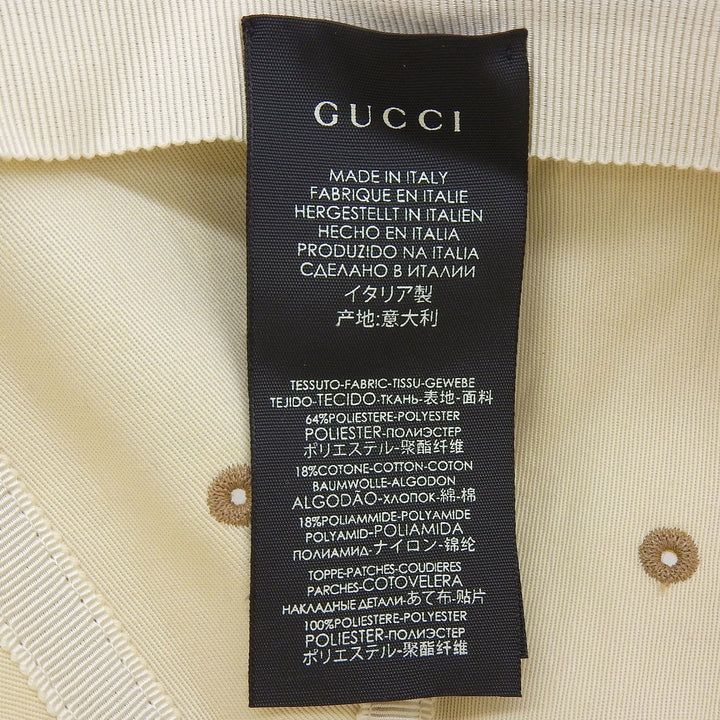 Pristine GUCCI cap beige polyester mens 539827