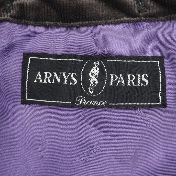 Great ARNYS PARIS coat EQUESTRE black polyester mens 52