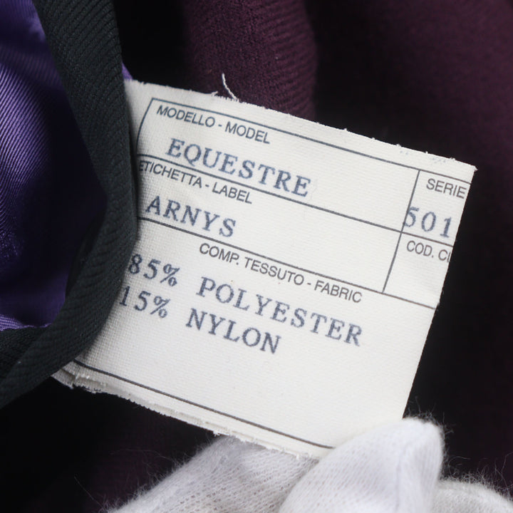 Great ARNYS PARIS coat EQUESTRE black polyester mens 52