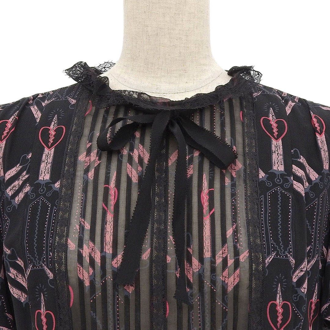 Excellent Valentino one piece black silk Women 42